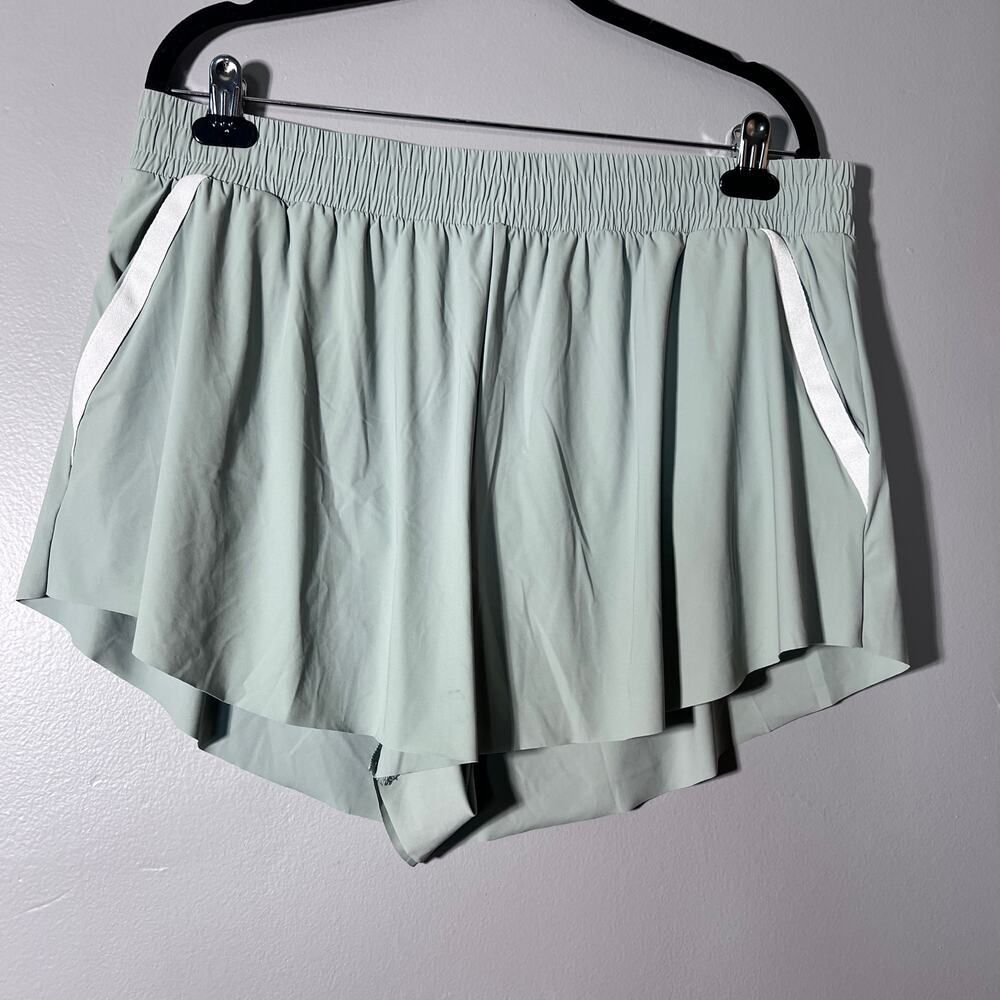 All in Motion Woven Shorts XL Women’s Green High Rise 3” Inseam Athletic NWT